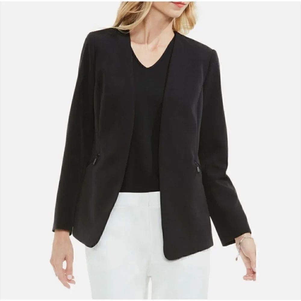 Vince Camuto Women's Milano Cape Style Black Blazer Sizes 4, 6, 8, 10, 12, 14